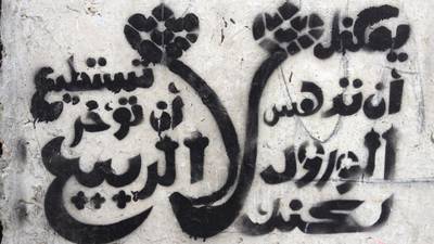 Revolutionary art: the writing on the wall