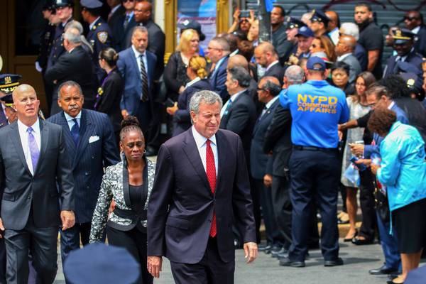 Why New York police officers turned their backs on the mayor