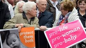 Thousands protest in Dublin against abortion law