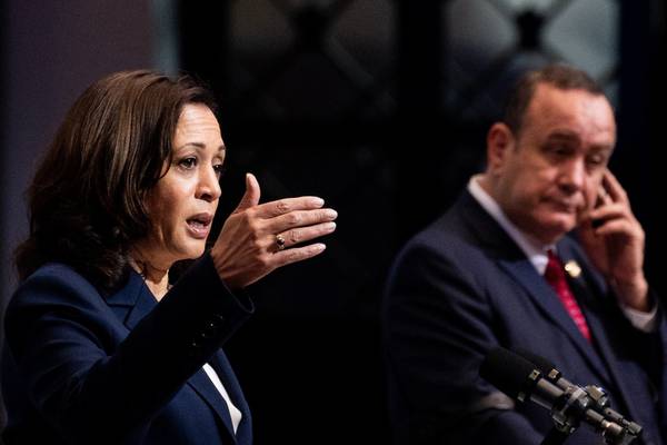 Kamala Harris criticised for telling Guatemalan migrants not to come to US