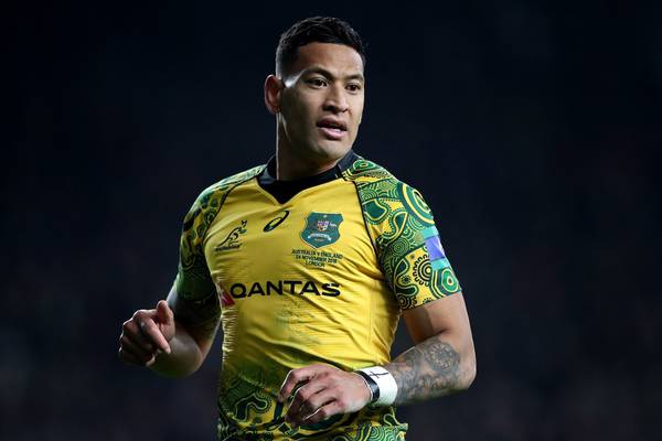 Israel Folau’s GoFundMe page has been taken down