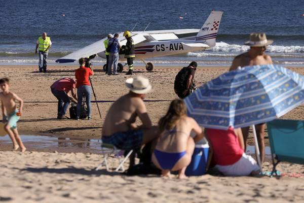 Sunbathers killed as plane emergency lands on Portuguese beach
