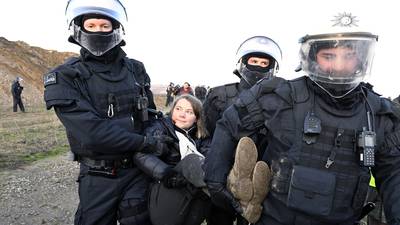 Greta Thunberg arrested in Germany during coal mine protest