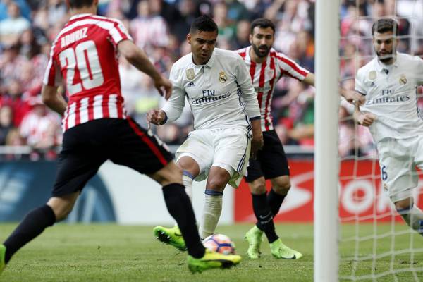 Real Madrid battle hard in Bilbao to move five points clear