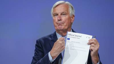 Barnier insists pragmatic workarounds are possible for trade in the North