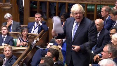 Boris Johnson demands hard Brexit in fiery resignation speech