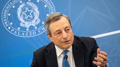 Italian president refuses resignation of prime minister Mario Draghi 