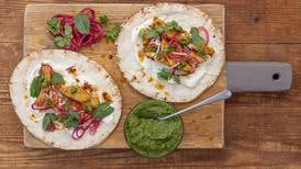 Celeriac flatbread with all the trimmings