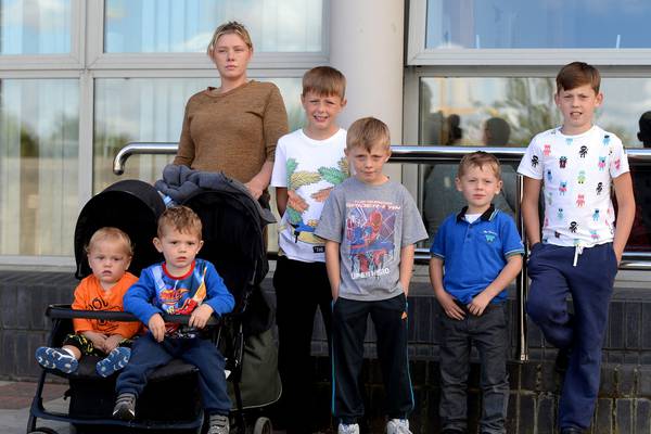‘I’m hoping I’ll be here for a while’: homeless mother-of-seven forced to move again