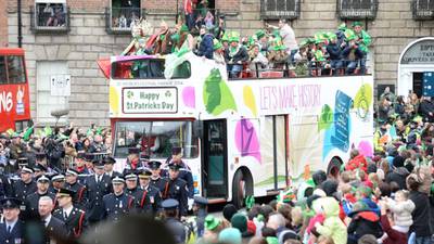 Dublin parade serves up bands and bewilderment aplenty