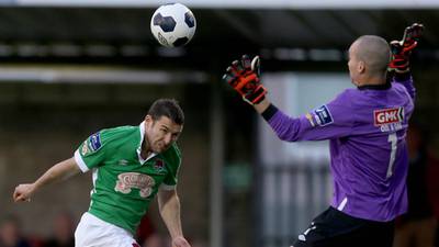 Cork City keep in touch with leaders thanks to Mark O’Sullivan’s header