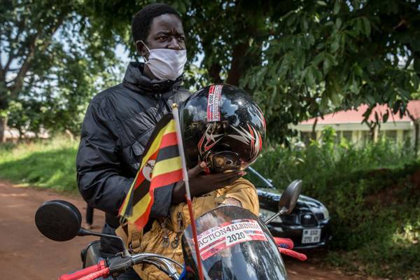Activist crosses Uganda on a motorbike to deliver suncream to people with albinism
