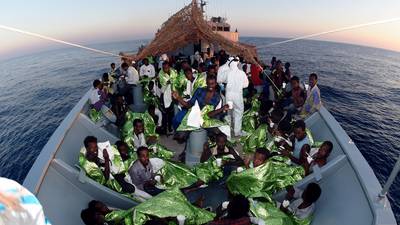 Naval Service: Battling strong odds migrants will not reach land