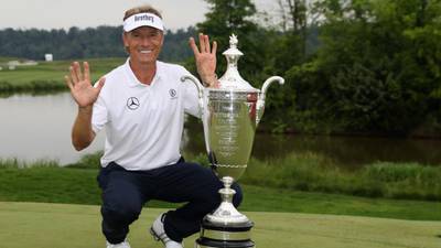 Bernhard Langer becomes first golfer to win all five senior Majors