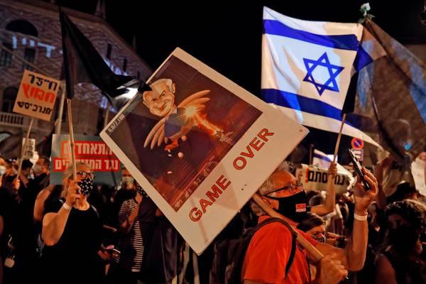 Thousands protest against Netanyahu over Covid-19 and alleged graft