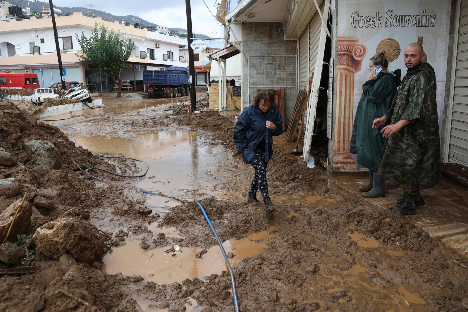 Two people die after flash floods in Crete as rescue teams continue ...