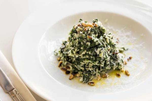 Nettle risotto with sorrel