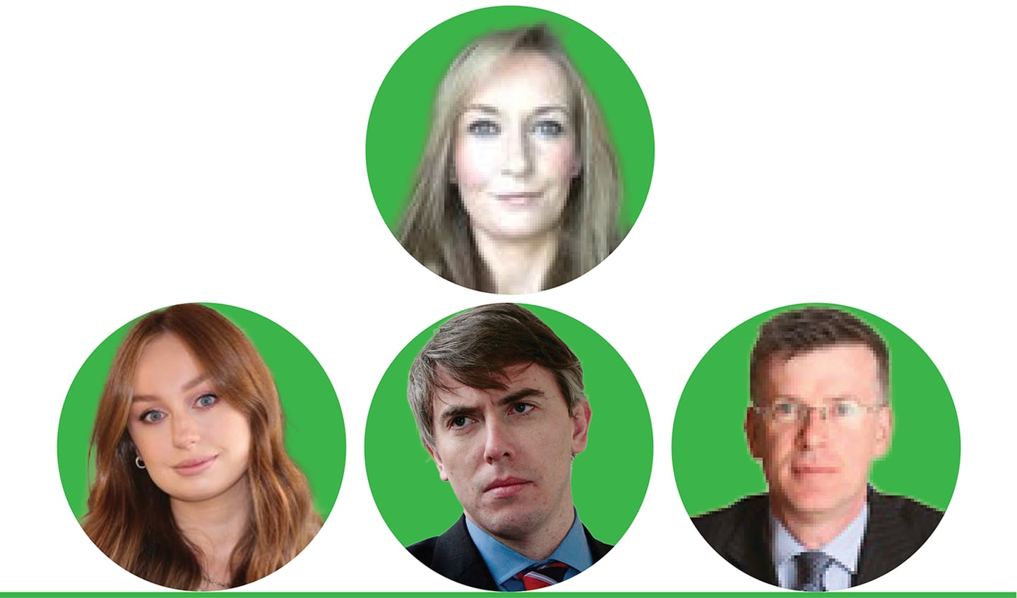 Tánaiste Micheál Martin FF Advisers:
Top: Grainne Weld
Botton: Sharon McGowan, Pat McParland, Alan Ahearne