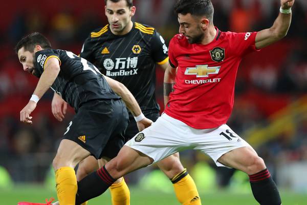 Man United fail to break down Wolves as Bruno Fernandes makes first start