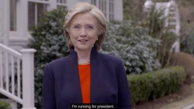 Hillary Clinton launches bid for US presidency