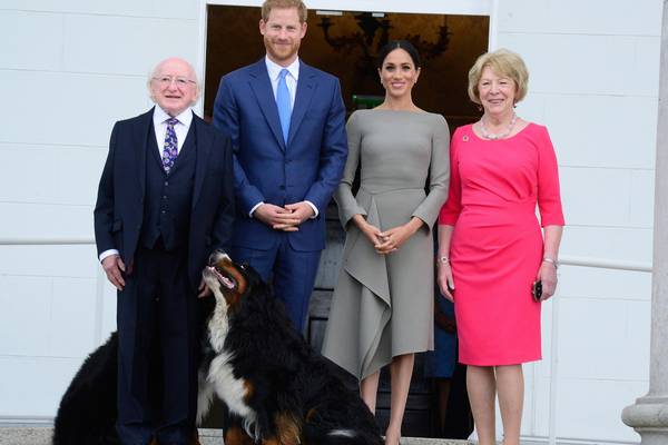 Prince Harry insists football is ‘coming home’ during Áras visit