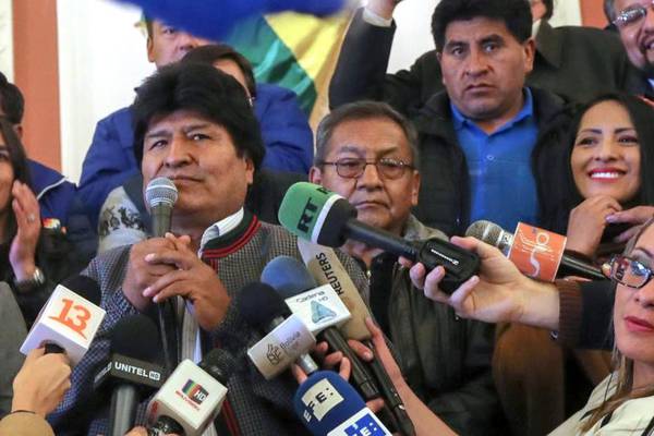 Bolivia poll derailed as updating of vote results suspended