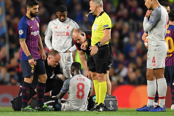 Liverpool’s Naby Keita ruled out for two months