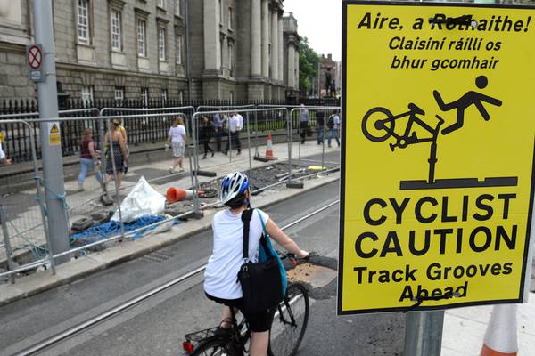 Cyclists must adapt to Luas routes, says contractor