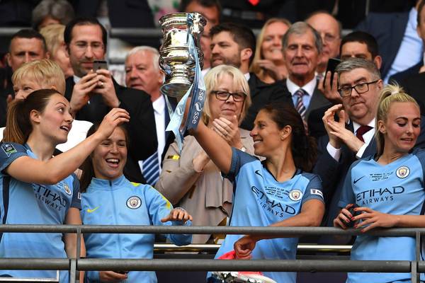 Megan Campbell plays her part in Manchester City cup success