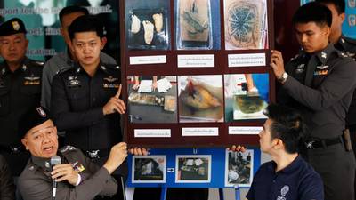 Men suspected of trying to ship baby body parts flee Thailand