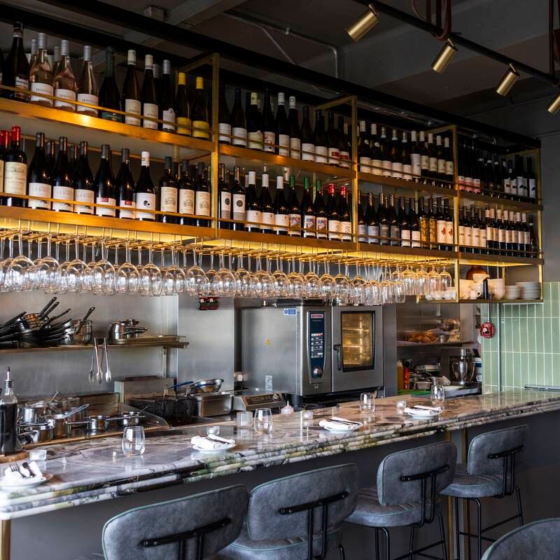 A smart south Dublin restaurant with Mediterranean-style food – no surprise that it's full