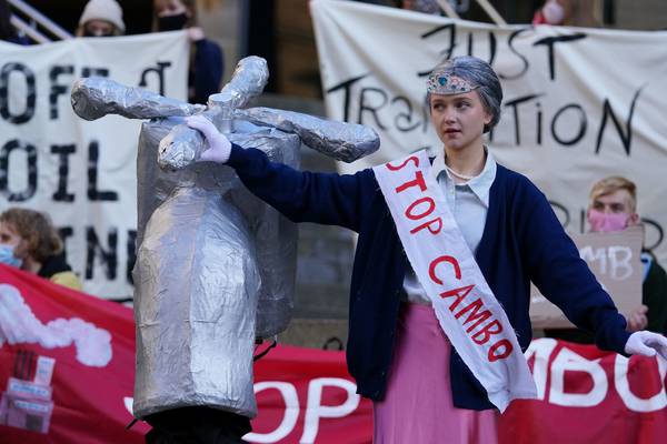 Cop26: Protests in Glasgow over fossil fuels and inaction on climate change
