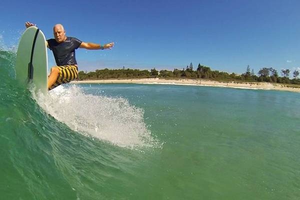 On the crest of a wave in Byron Bay, but longing for Lahinch