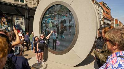 Art project on North Earl Street provides Dubliners with a 24/7 live stream to Broadway