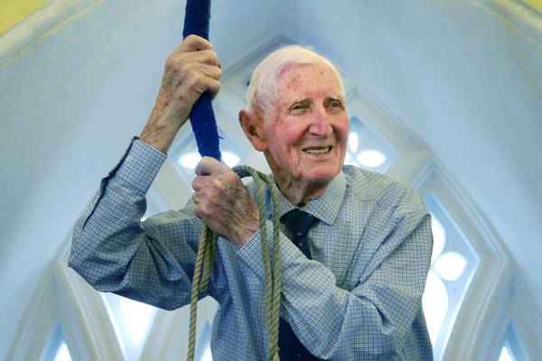 Bells ring out to mark Cyril’s 80 years of campanology