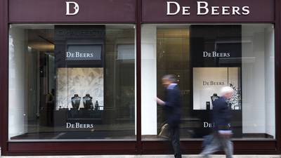 De Beers sales drop 44% as diamond demand stagnates