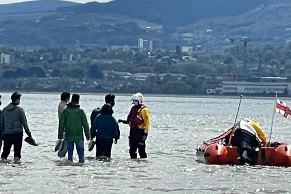 Six men rescued at Dublin’s Sandymount Strand