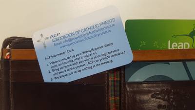 Priests given wallet-size help cards for handling abuse claims