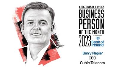 The Irish Times Business Person of the Month: Barry Napier, founder of Cubic Telecom