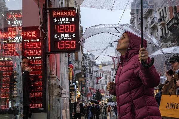 Lira eases back from record low as Turkey stumbles into unknown