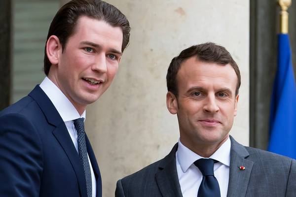 Young but dissimilar French and Austrian leaders meet in Paris