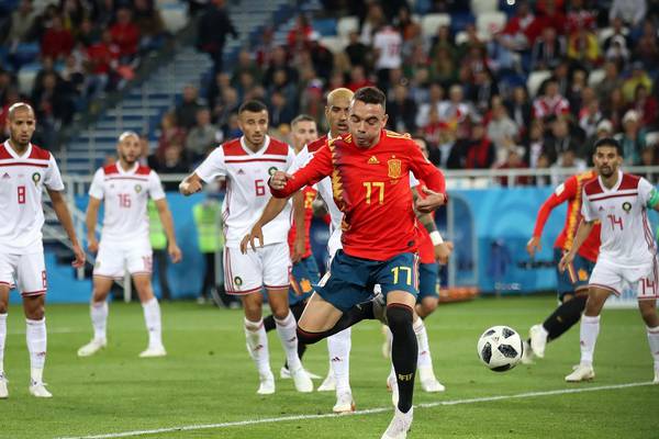 Iago Aspas earns Spain top spot after dramatic Morocco draw
