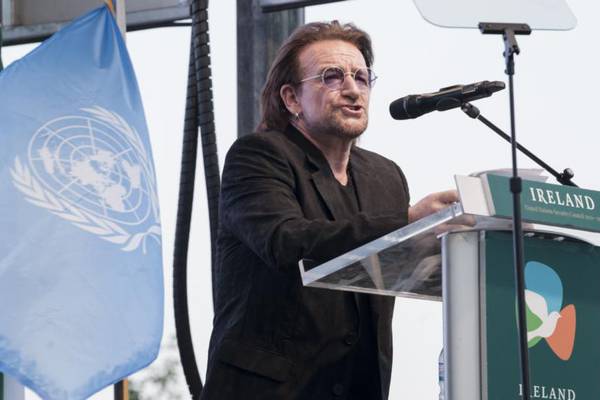 Ireland’s UN seat bid: Bono says Irish ‘storytellers’ vital