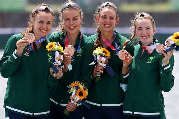Seminal moment for Irish women’s rowing as formidable foursome claim bronze