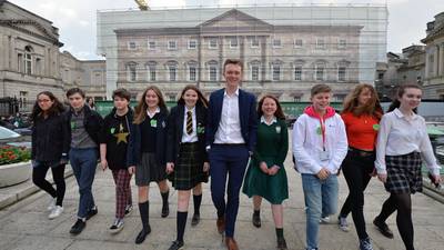 School students lay out climate demands in Leinster House