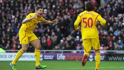 Liverpool ‘outstanding’ against Sunderland, says Brendan Rodgers