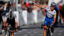 Alaphillippe sprints to stage two win in the Tour de France