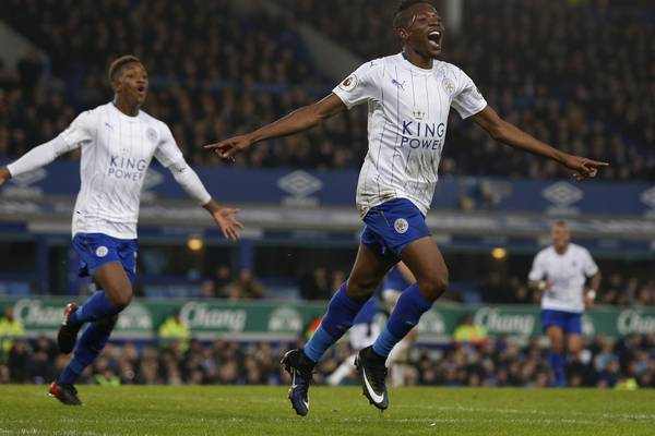 Leicester finally win away from home to knock out Everton