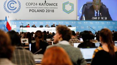 Protest at UK’s switch from coal to gas disrupts Katowice meeting