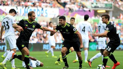 Diego Costa rescues a point for Chelsea after Swansea come back